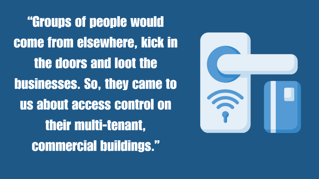multi-tenant building access control